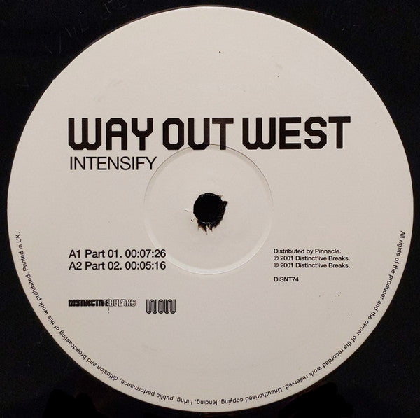 Way Out West : Intensify (12", Single)