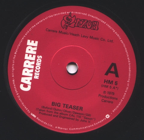 Saxon : Big Teaser (7", Single)