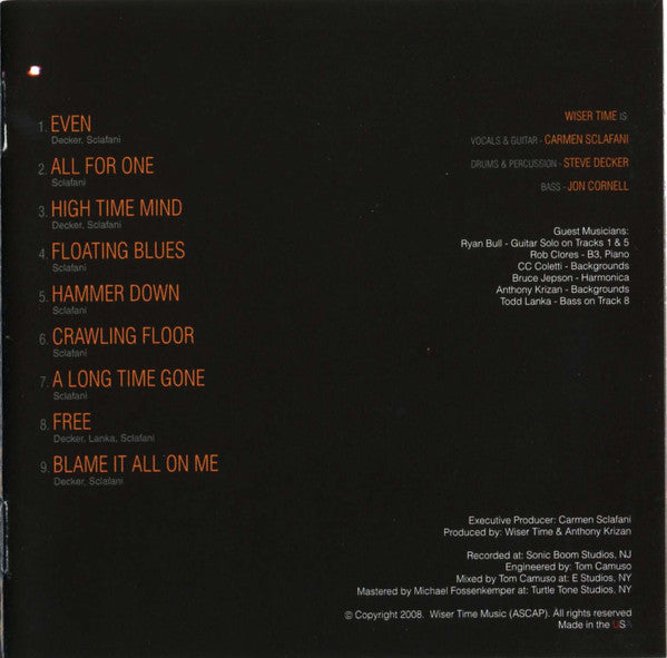 Wiser Time : All For One (CD, Album)