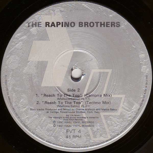 The Rapino Brothers : Reach To The Top (12")