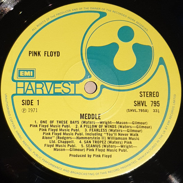 Pink Floyd : Meddle (LP, Album, RE)