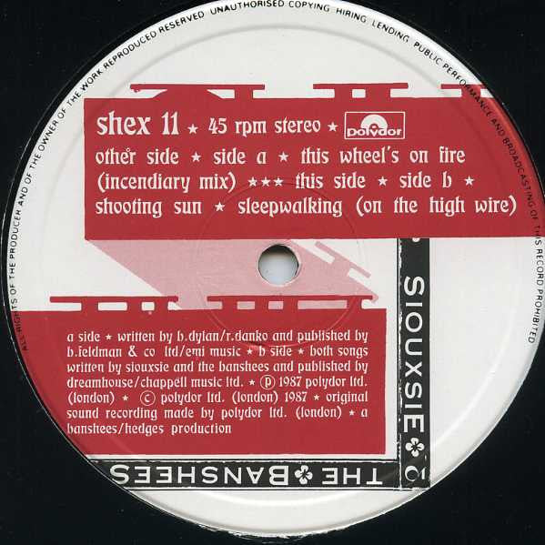 Siouxsie & The Banshees : This Wheel's On Fire (12", Single)