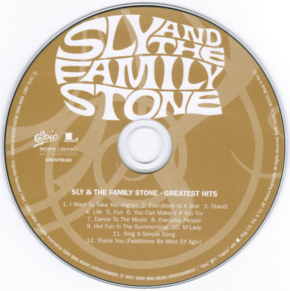 Sly & The Family Stone : Greatest Hits (CD, Comp, RE, RM, Dig)