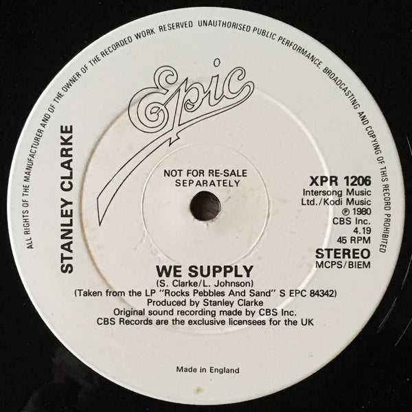Stanley Clarke : We  Supply (12", S/Sided, Single, Promo)