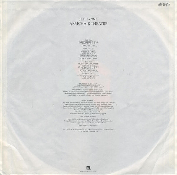 Jeff Lynne : Armchair Theatre (LP, Album)