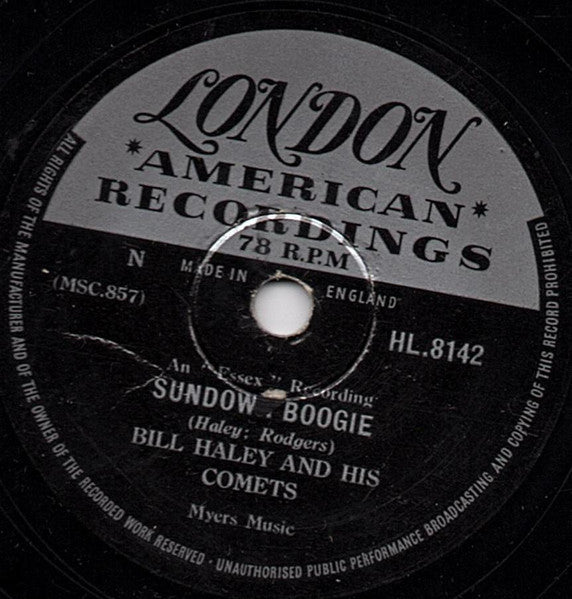 Bill Haley And His Comets : Green Tree Boogie / Sundown Boogie (Shellac, 10")