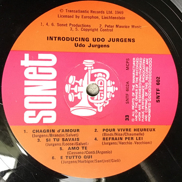 Udo Jürgens : Introducing Udo Jürgens (LP, Comp)