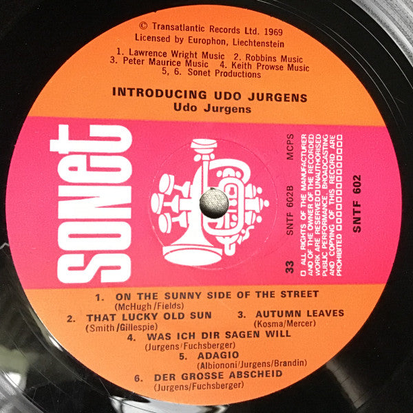 Udo Jürgens : Introducing Udo Jürgens (LP, Comp)