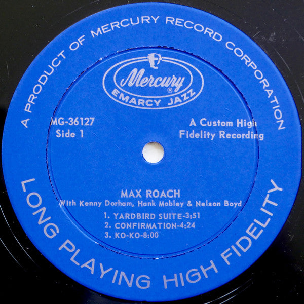 The Max Roach 4* : The Max Roach 4 Plays Charlie Parker (LP, Album, Mono)