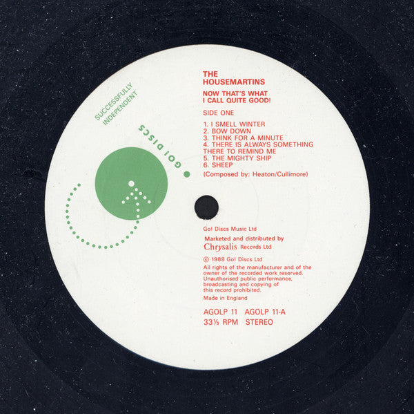 The Housemartins : Now That's What I Call Quite Good (2xLP, Comp, Gat)