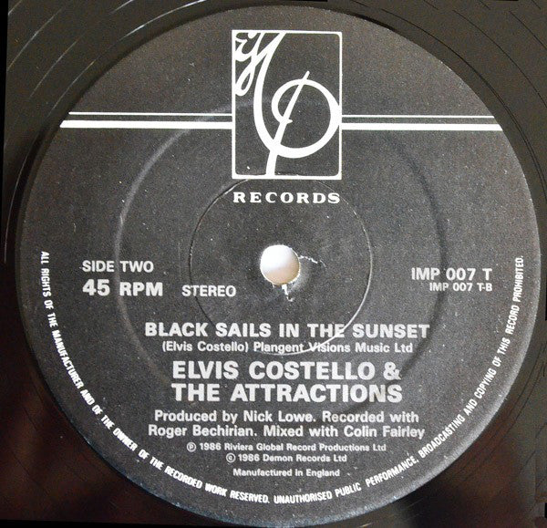 Elvis Costello & The Attractions : Tokyo Storm Warning Pts 1 & 2 (12")