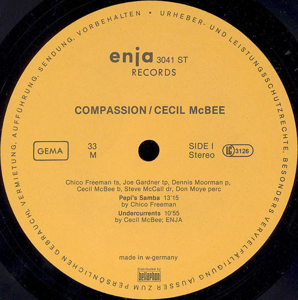 Cecil McBee Sextet With Chico Freeman : Compassion (LP, Album)