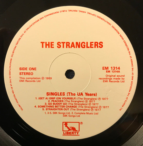 The Stranglers : Singles (The U.A. Years) (2xLP, Comp, RM)
