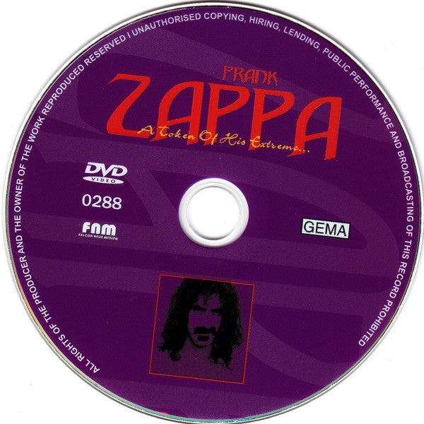 Frank Zappa : A Token Of His Extreme... (DVD-V, Unofficial, PAL)