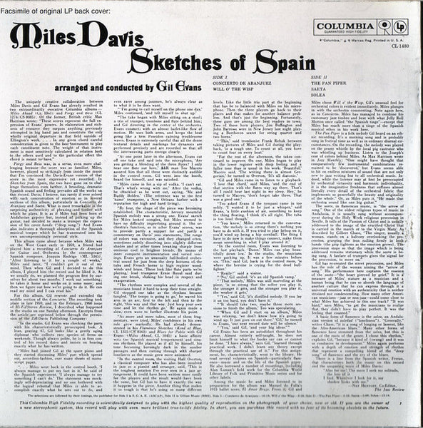 Miles Davis : Sketches Of Spain (CD, Album, RE, RM)