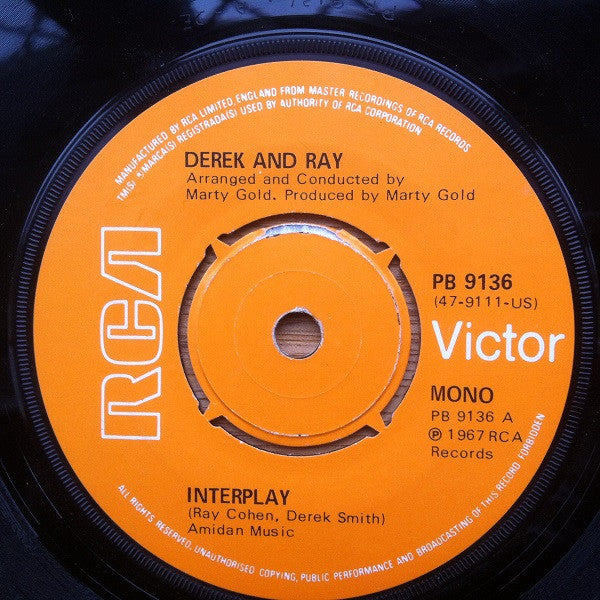 Derek And Ray / Michael McDonald : Interplay / God Knows (7", Single, Ora)