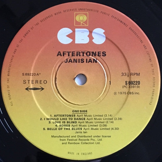 Janis Ian : Aftertones (LP, Album)