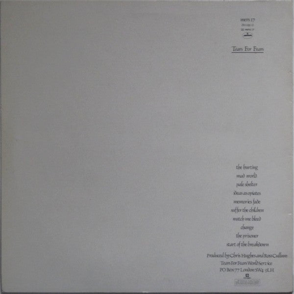 Tears For Fears : The Hurting (LP, Album)