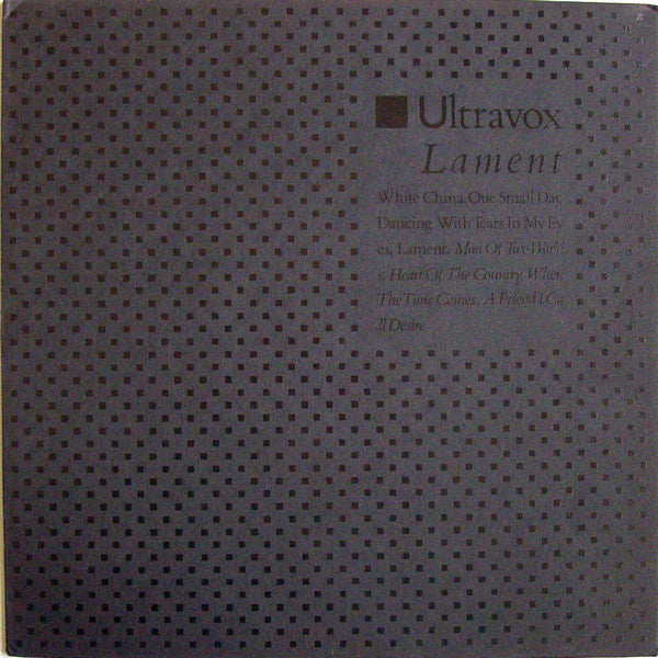 Ultravox : Lament (LP, Album)