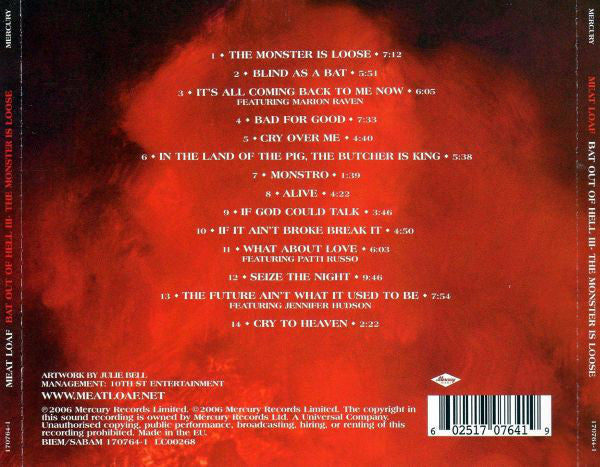 Meat Loaf : Bat Out Of Hell III - The Monster Is Loose (CD, Album)