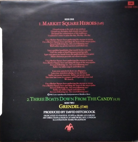 Marillion : Market Square Heroes (12", Single, Cre)