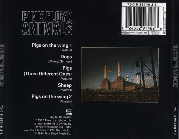 Pink Floyd : Animals (CD, Album, RE, RM, RP)