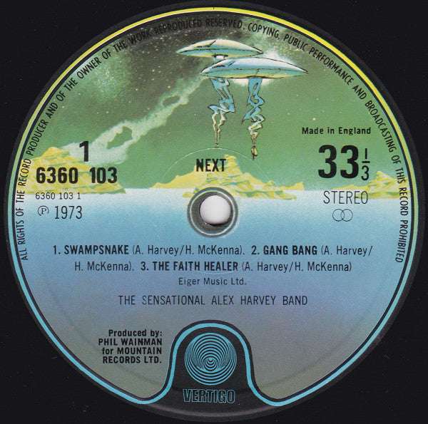 The Sensational Alex Harvey Band : Next (LP, Album, RE, Sid)
