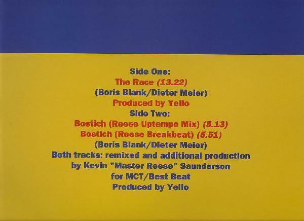 Yello : The Race / Bostich (12", Single)