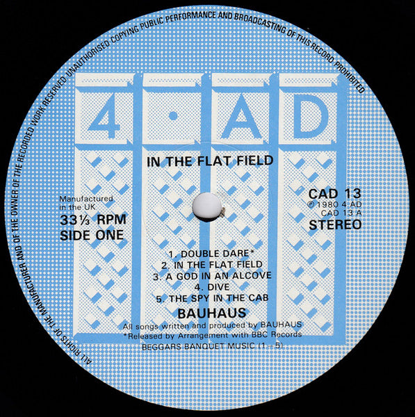 Bauhaus : In The Flat Field (LP, Album, Uto)