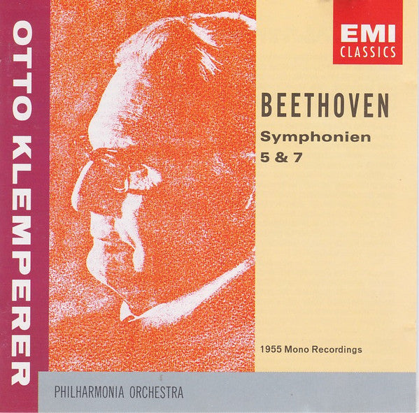 Beethoven* - Philharmonia Orchestra, Otto Klemperer : Symphonien 5 & 7 / 1955 Mono Recordings (CD, Comp, Mono, RM)