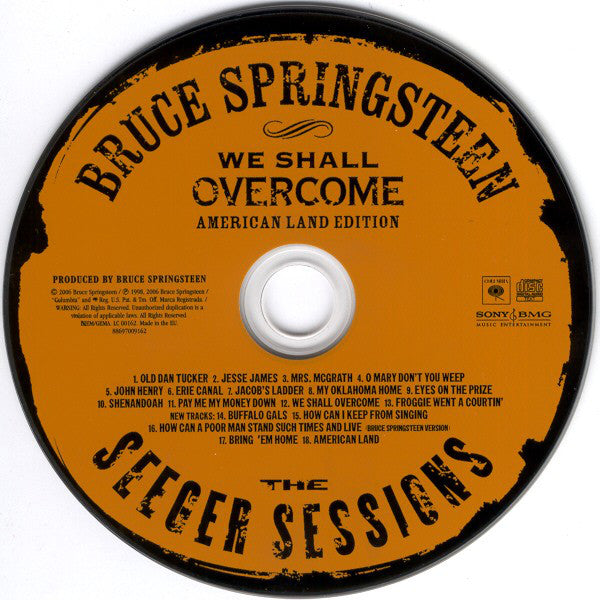 Bruce Springsteen : We Shall Overcome - The Seeger Sessions - American Land Edition (CD, Album + DVD-V, Copy Prot., Multichannel, PAL, )