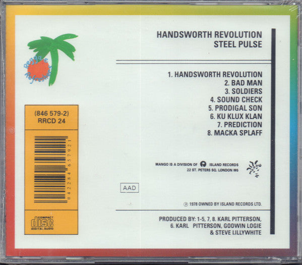 Steel Pulse : Handsworth Revolution (CD, Album, RE)