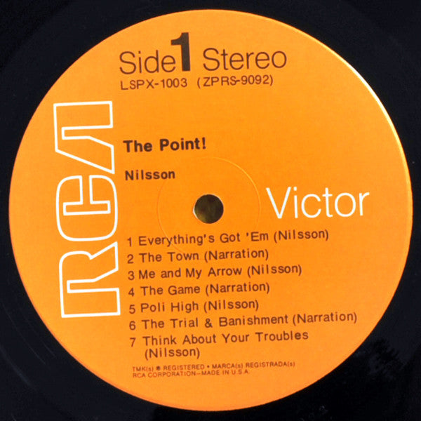 Nilsson* : The Point! (LP, Album, Ind)