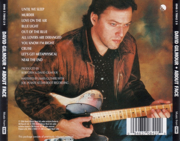 David Gilmour : About Face (CD, Album, RE, RM, Med)