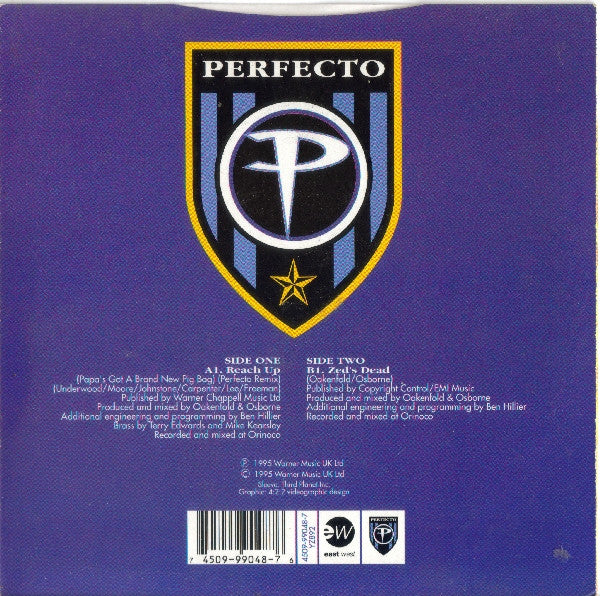 Perfecto Allstarz : Reach Up (Pig Bag) (7", Single)