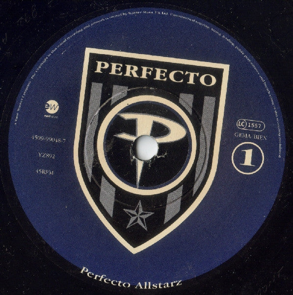 Perfecto Allstarz : Reach Up (Pig Bag) (7", Single)