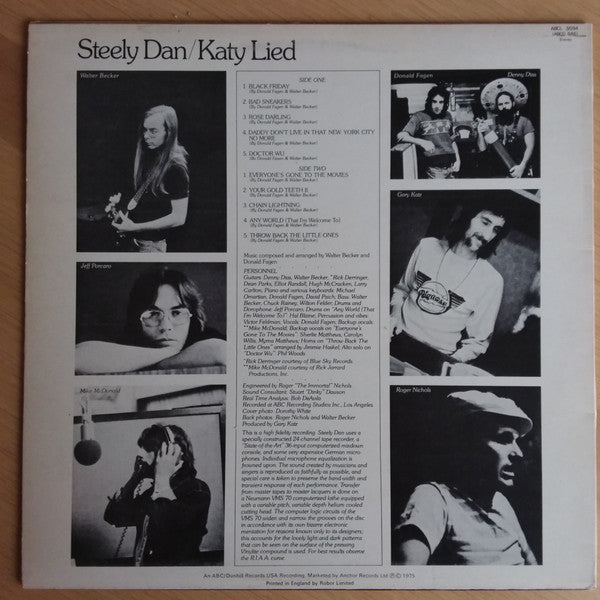 Steely Dan : Katy Lied (LP, Album, RP)