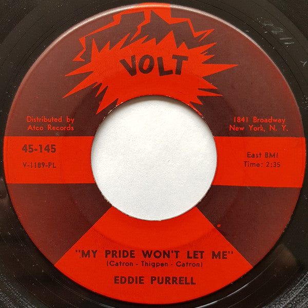 Eddie Purrell : The Spoiler / My Pride Won't Let Me (7", Single, PL )