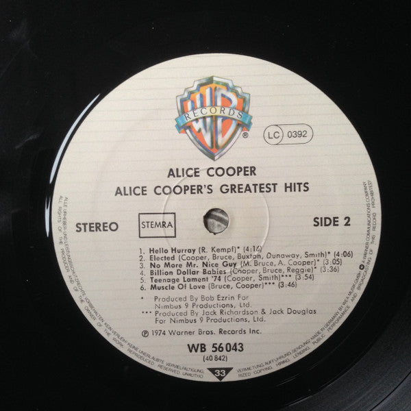 Alice Cooper : Alice Cooper's Greatest Hits (LP, Comp, Str)