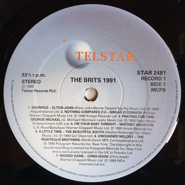 Various : The Brits 1991 (The Magic Of British Music)  (2xLP, Comp)