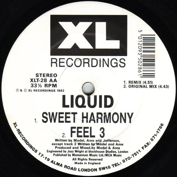 Liquid : Sweet Harmony (12")