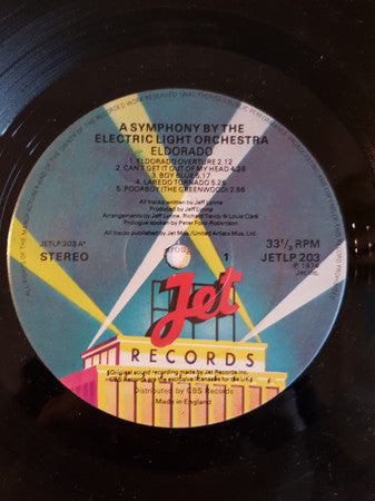 Electric Light Orchestra : Eldorado - A Symphony By The Electric Light Orchestra (LP, Album, RE)