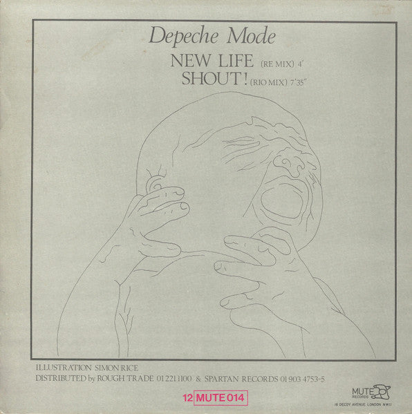 Depeche Mode : New Life (Re Mix) / Shout! (Rio Mix) (12", Single, Lin)