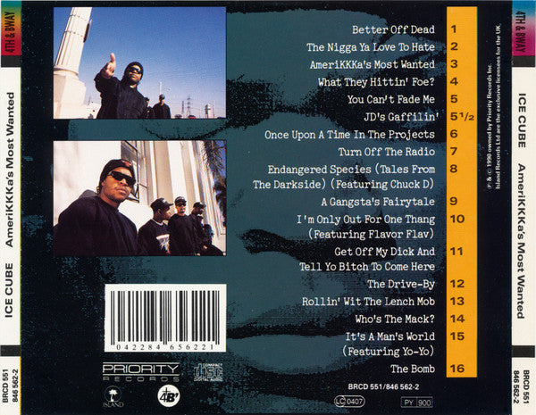 Ice Cube : AmeriKKKa's Most Wanted (CD, Album)