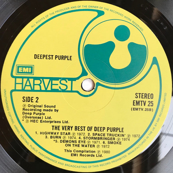 Deep Purple : Deepest Purple: The Very Best Of Deep Purple (LP, Comp)