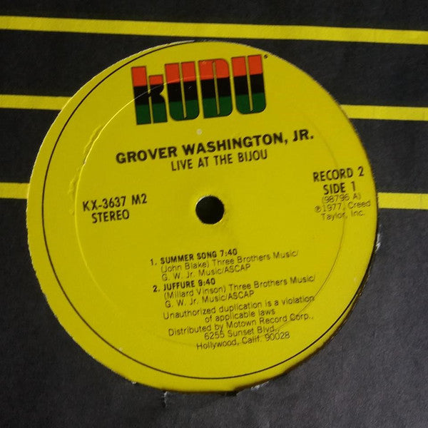 Grover Washington, Jr. : Live At The Bijou (2xLP, Album, Ter)