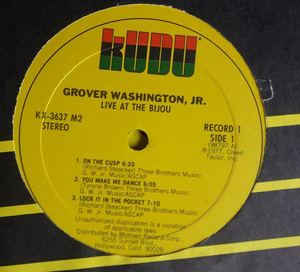 Grover Washington, Jr. : Live At The Bijou (2xLP, Album, Ter)