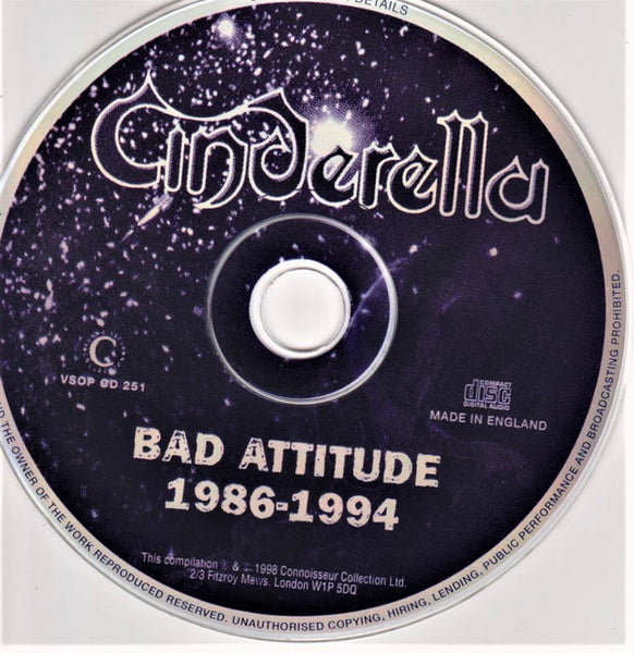 Cinderella (3) : Bad Attitude 1986-1994 (CD, Comp)