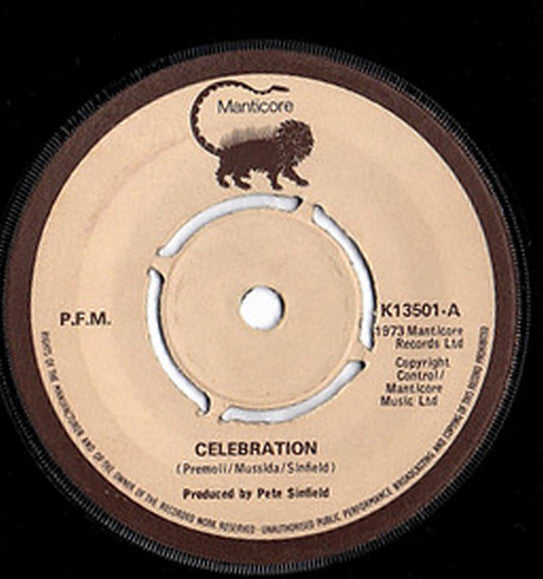 Premiata Forneria Marconi : Celebration (7", Single, 4 P)