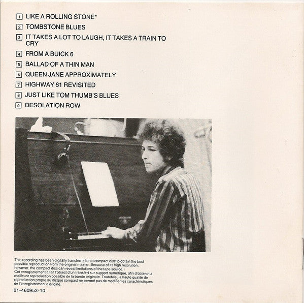 Bob Dylan : Highway 61 Revisited (CD, Album, RE)